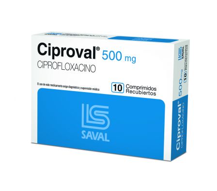 CIPROVAL 500MG T-REC CAJA X 10