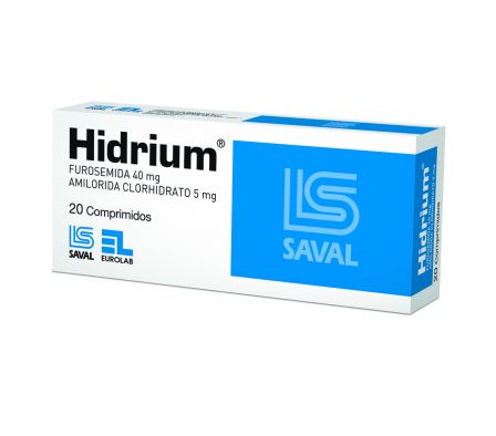 HIDRIUM 40/5MG TABL. CAJA X 20