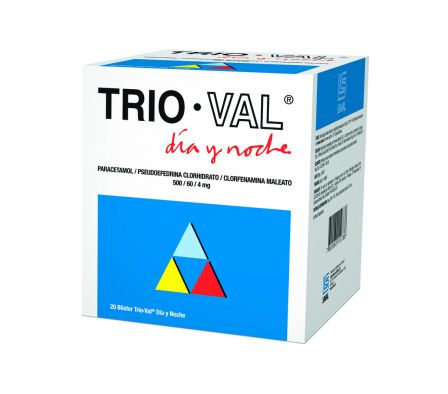 TRIO-VAL DIA Y NOCHE BLISTER X 20 COMPRIMIDOS