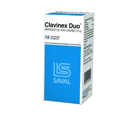 CLAVINEX DUO 1000MG COMP. CAJA X 14