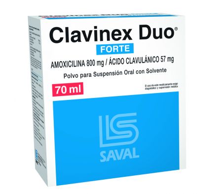 CLAVINEX DUO FORTE SIN CONCENTRACION SP-OR FRASCO X 70ML