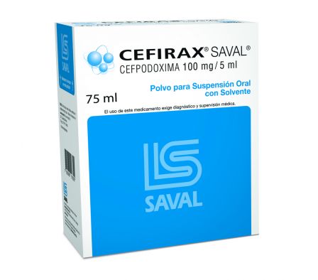 CEFIRAX 100MG SP-OR FRASCO X 75ML