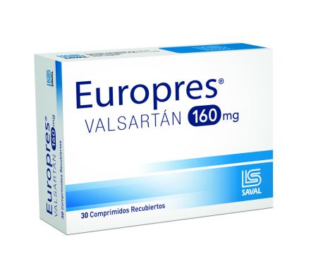EUROPRES 160 MG CAJA X 30 COMPRIMIDOS
