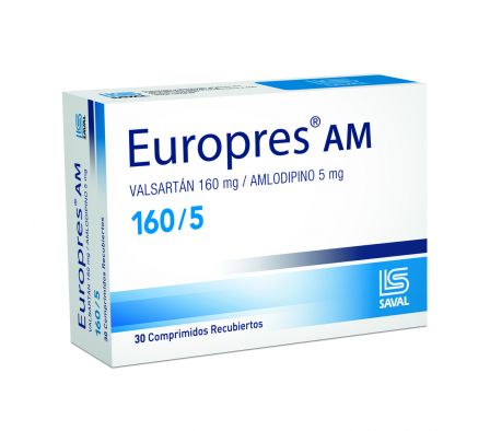 EUROPRES AM 160/5MG COMP. CAJA X 30