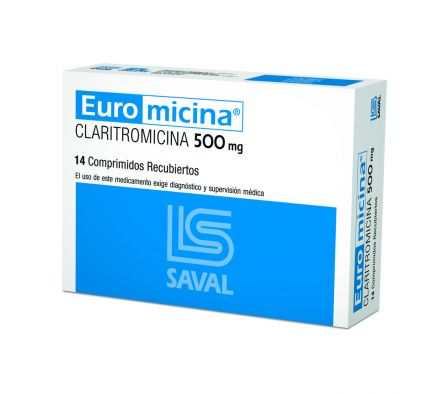 EUROMICINA 500MG TABL. CAJA X 14