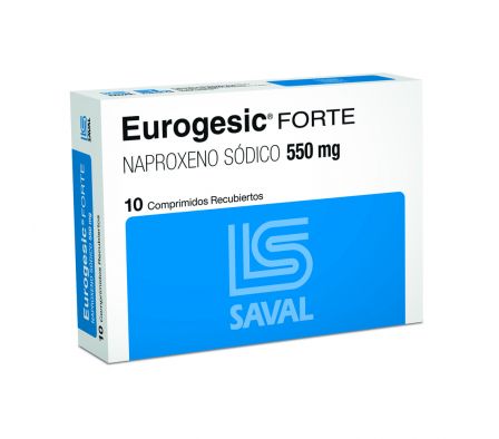 EUROGESIC FORTE 550MG T-REC CAJA X 10