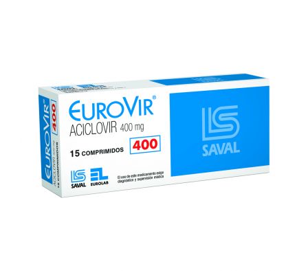 EUROVIR 400MG COMP. CAJA X 15