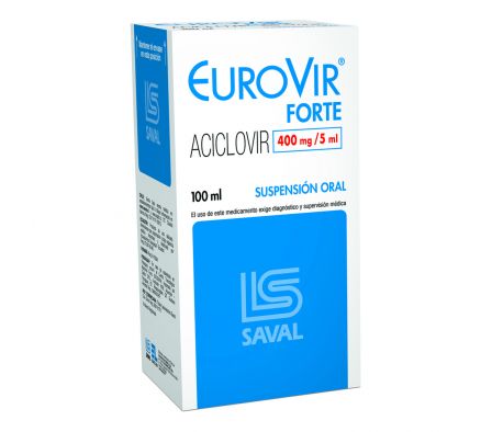 EUROVIR FORTE 400MG/5ML SO-OR ENVASE X 100ML
