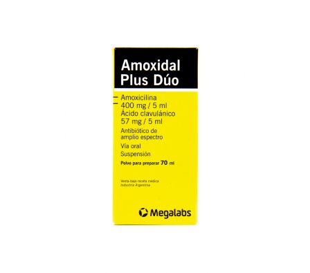 AMOXIDAL PLUS DUO 400MG SP-OR FRASCO X 70ML