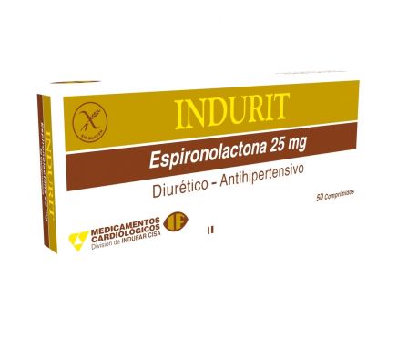 INDURIT 25MG TABL. CAJA X 50