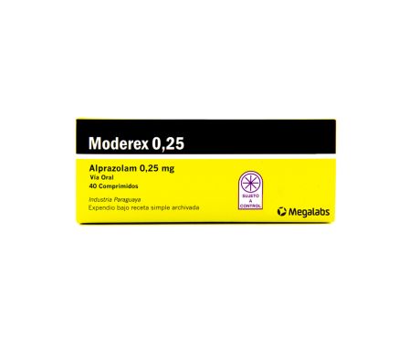 MODEREX 0.25MG COMP. CAJA X 40