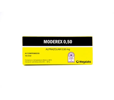MODEREX 0.50MG COMP. CAJA X 40