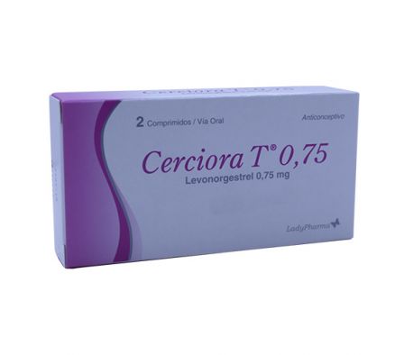 CERCIORA T 0.75MG TABL. CAJA X 2