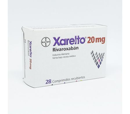 XARELTO 20 MG CAJA X 28 COMPRIMIDOS