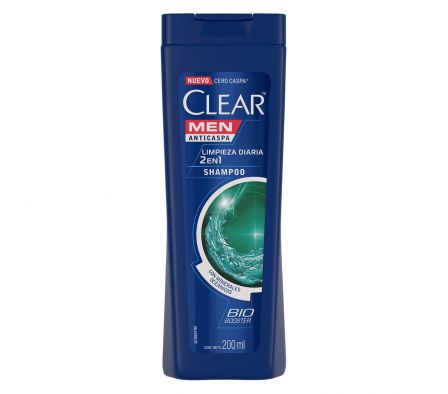 CLEAR SHAMPOO. X 200 ML.2EN1 DUAL EFECT.