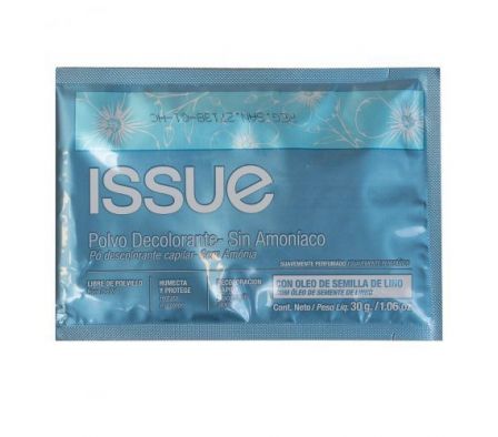 ISSUE POLVO DECOLORANTE X 30 GR./10 S/AMONIACO SEM.DE LINO