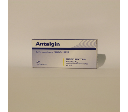 ANTALGIN 3000 ALFA AMILASA  CAJA X 30 COMPRIMIDOS