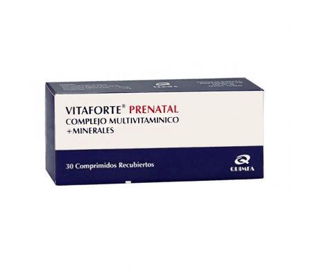 VITAFORTE PRENATAL 30MG COMP. CAJA X 30