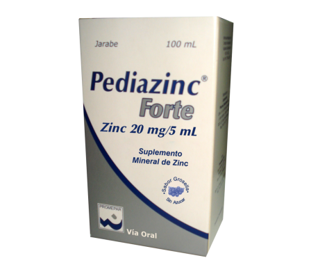 PEDIAZINC FORTE 20MG JARAB FRASCO X 100ML
