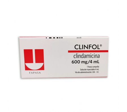 CLINFOL INYECTABLE 600MG INTR. AMPOLLA X 4ML