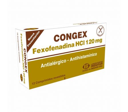 CONGEX 120MG TABL. CAJA X 12