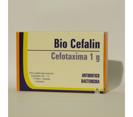 BIO CEFALIN 1 GR. CEFOTAXIMA X 1 AMP.