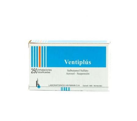 VENTIPLUS 100MCG AER-B TUBO X 250 DOSIS