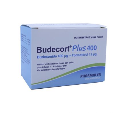 BUDECORT PLUS 400MCG/12MCG CAPS CAJA X 60