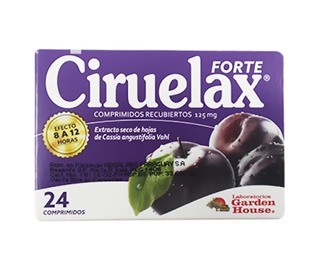 CIRUELAX FORTE 125MG COMP. CAJA X 24