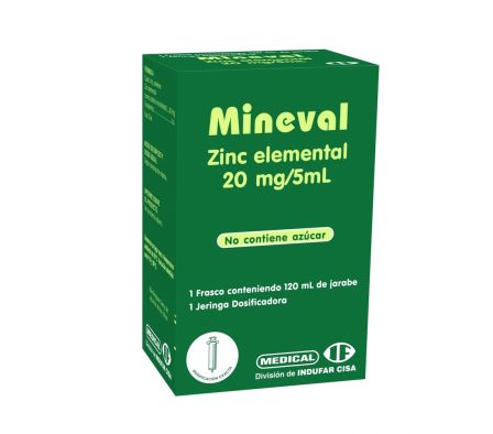 MINEVAL 20MG JARAB FRASCO X 120ML