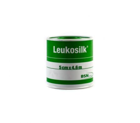 LEUKOSILK 4.6 MT. X 5 CM.