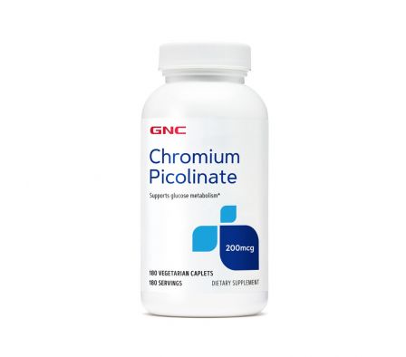 GNC CHROMIUM PICOL 200MG TABL. FRASCO X 180