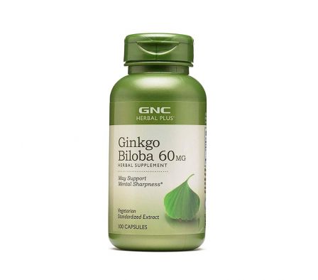 GNC GINKGO BILOBA 60MG X 100 CAPS