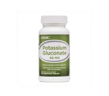 GNC POTAS GLUCONATO 99MG TABL. CAJA X 100