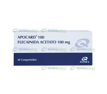 APOCARD 100MG TABL. CAJA X 30