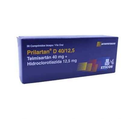 PRILARTAN D 40/12.5MG TABL. CAJA X 30