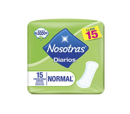 NOSOTRAS PROTECTOR DIARIO NORMAL X 15 UNIDADES