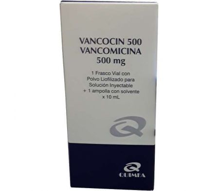 VANCOCIN 500 MG FCO INY.(QUIMFA)