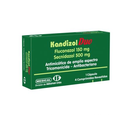 KANDIZOL DUO 4MG CAPS CAJA X 5