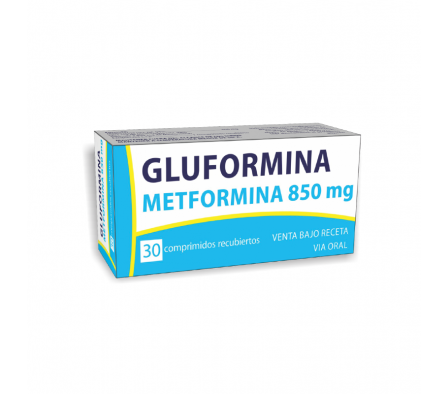GLUFORMINA 850MG T-REC CAJA X 30