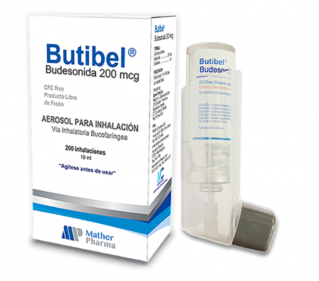BUTIBEL 200MCG AER-B TUBO X 200 DOSIS