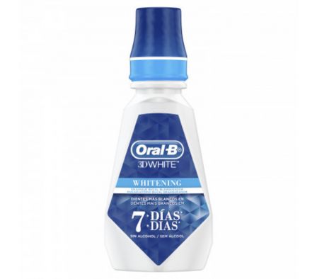 ORAL B ENJUAGE BUCAL . 3D WHITE X 473 ML