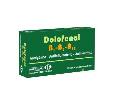 DOLOFENAL B1 B6 B12 125MG T-REC CAJA X 12