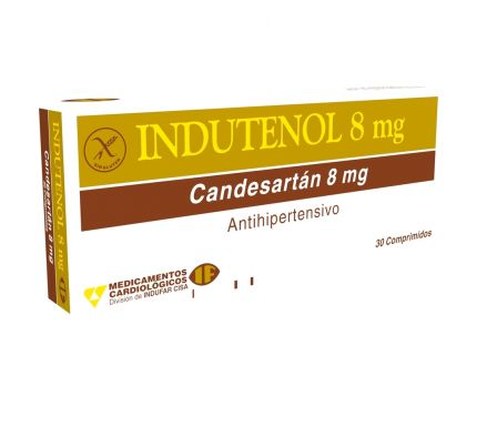 INDUTENOL 8MG TABL. CAJA X 30
