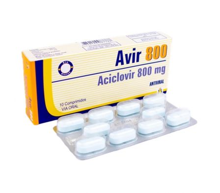 AVIR 800MG COMP. CAJA X 10