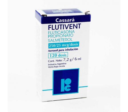 FLUTIVENT 250 MG X 120 DOSIS