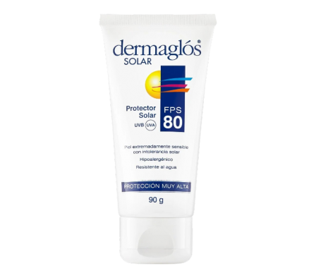 DERMAGLOS SOLAR FPS 80 X 90 ML.