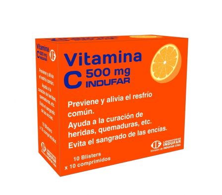 VITAMINA C 500 MG Tira x 10 Comprimidos
