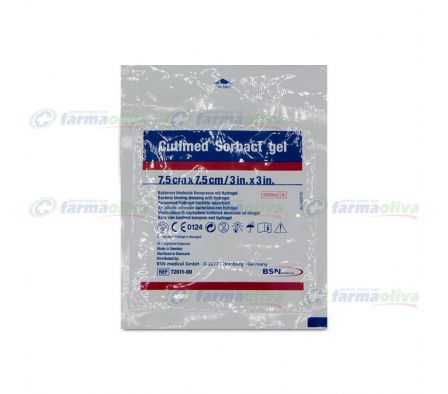 CUTIMED SORBACT GEL 7.5X7.5 CM