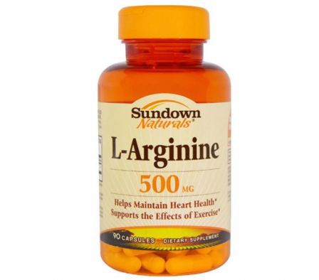 SUNDOWN L-ARGININE 500MG CAPS FRASCO X 90